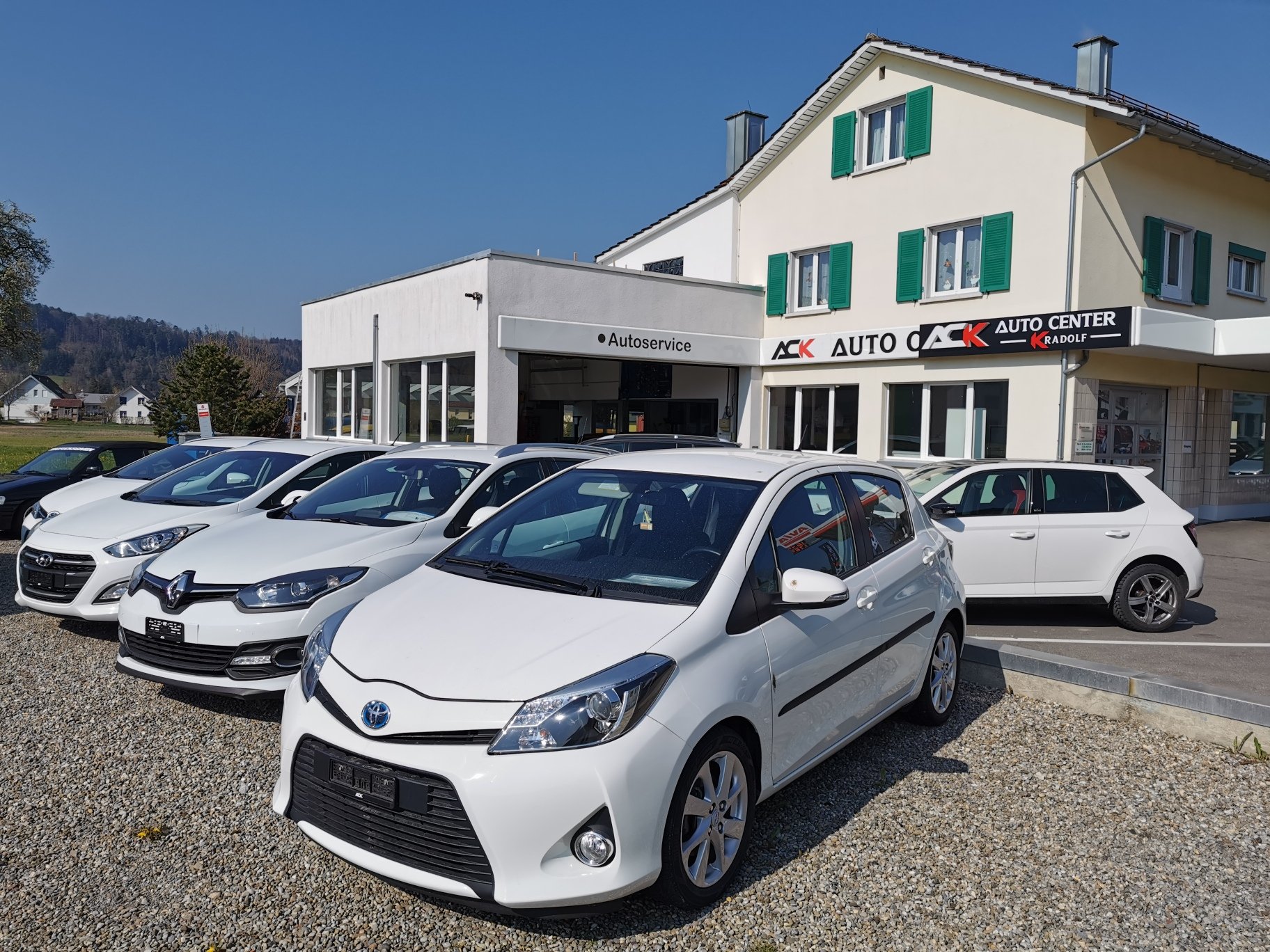Fahrzeug in der Werkstatt des Autocenter Kradolf